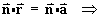n dot r = n dot a
