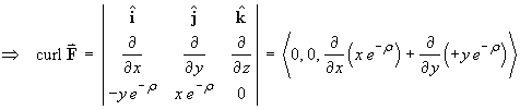 curl F = ...