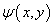 psi(x, y)