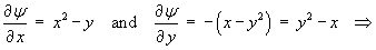 [match partial derivatives of psi]