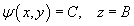 psi = C, z = B
