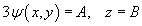 3 psi = A, z = B