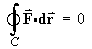 line integral = 0