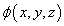 phi(x,y,z)