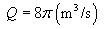 Q = 8 pi