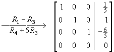 [row reduction to echelon form]
