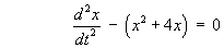 x" - (x^2 + 4x) = 0