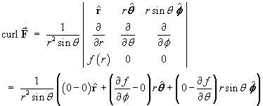 determinant form of curl F