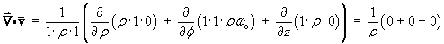 div v = (1/rho) (0+0+0)