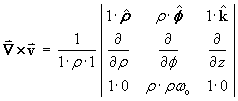 curl v  =  2 rho omega_o kHat