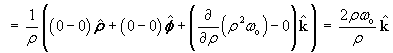 curl v  =  2 rho omega_o kHat