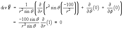 div F = 0