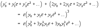 y' + 2y = e y^3