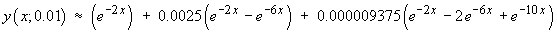 y(x; 0.01)
