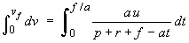Integrate dv/dt