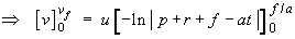 Integrate dv/dt