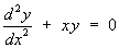 y" + xy = 0