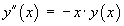 y^(2)(x) = -x y(x)