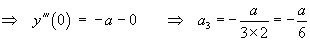a3 = -a/6