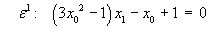 second column leads to x1 = -1