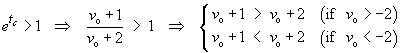 exp(tc) > 1