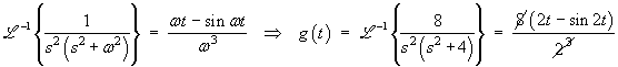 g(t) = (2t - sin 2t)