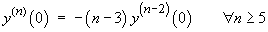 y^(n) = -(n-3)y^(n-2) - x y^(n-1)