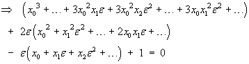 x(e)^3 + 2e x(e)^2- e x(e) + 1 = 0
