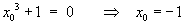 x0 = -1